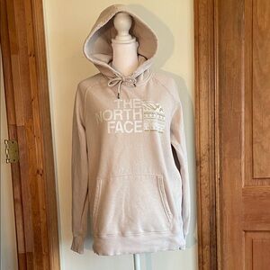 THE NORTH FACE Women's Evolution Series Cream Hooded Long Sleeve Sweatshirt M